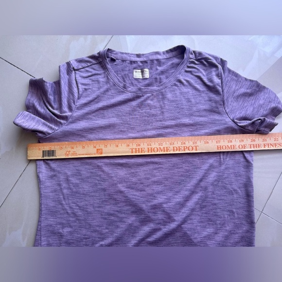 Mondetta Women's Top  Active Crewneck Tee  Purple Size M Sports Athletic Light - Picture 8 of 16
